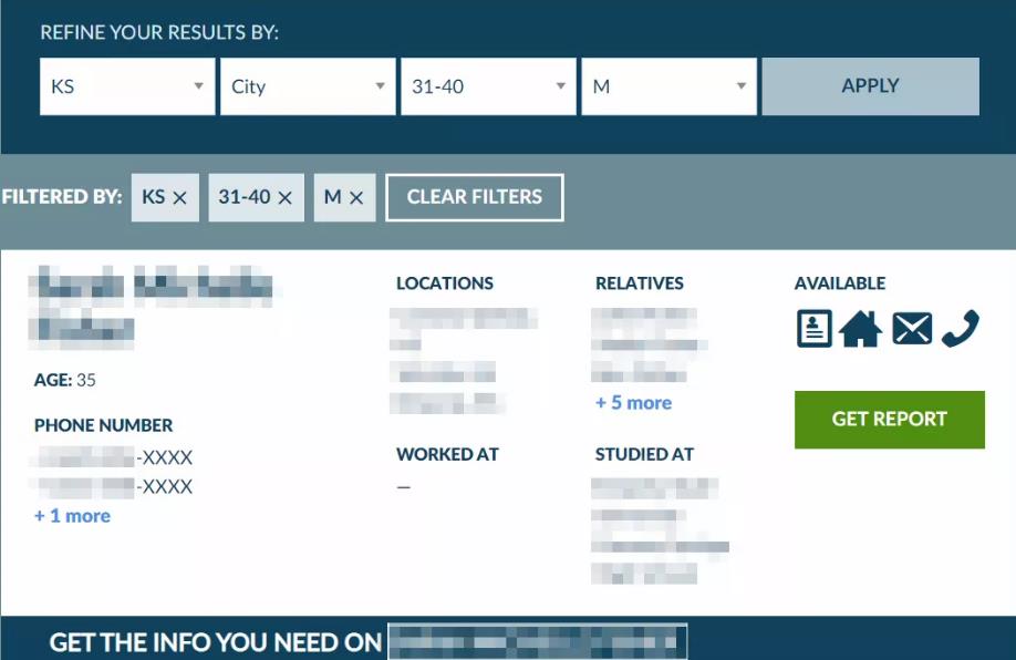 Intelius人员查找工具