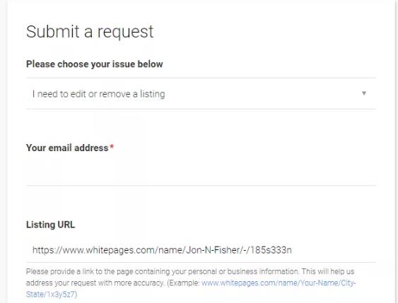 白页提交请求页面